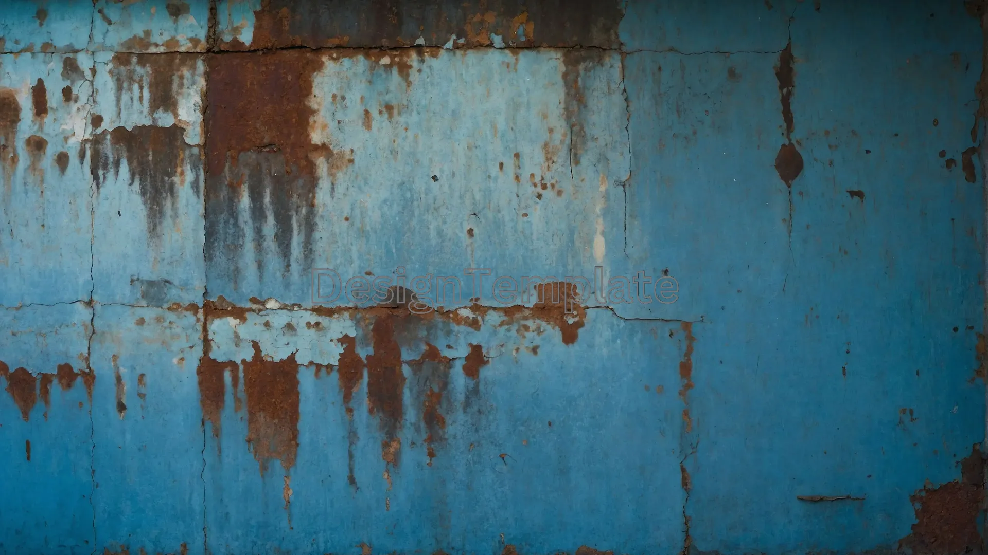 Aged Azure Decay Rusty Metal Background Image